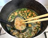 卵ふんわり＊豆腐となめこの食べるお味噌汁作り方7写真