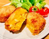 鶏ひき肉入りかぼちゃコロッケ♡作り方15写真