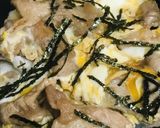 丼弁当●豚肉と玉子だけのシンプル豚玉子丼作り方4写真