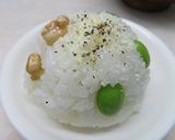 枝豆と胡桃のふんわりおむすび　～異国風作り方5写真