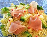 あつあつの塩焼そばに生ハムをふわり♪作り方6写真