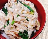 松屋風✤ネギ塩豚カルビ丼作り方3写真