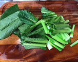 小松菜と油揚げとしいたけの煮びたし作り方3写真