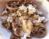 納豆とレンコンのご飯作り方3写真