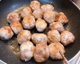 豚コマボール♡甘酢ゴマダレ焼き作り方4写真