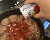 玉ねぎ炒めなし　簡単煮込みハンバーグ作り方9写真