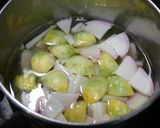 簡単！春のお味噌汁☆筍と芽キャベツ作り方3写真