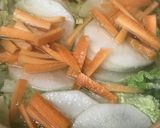 野菜たっぷりの●赤味噌野菜雑炊作り方1写真