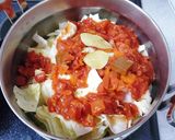 鶏肉とキャベツのトマト煮込み作り方3写真