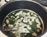 牛肉だしの素で！卵わかめスープ作り方2写真