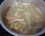 新玉ねぎと、春キャベツの味噌汁♪作り方4写真