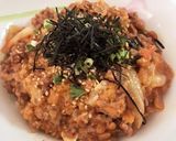 フライパン1つで激旨♡納豆キムチそぼろ丼作り方6写真