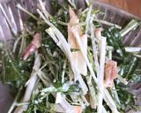 簡単!やみつき水菜のフレンチ風サラダ作り方5写真