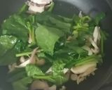 ほうれん草とキノコ炒め作り方6写真