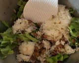 納豆と餃子ふりかけのサラダ飯作り方3写真