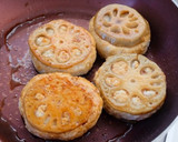 簡単♪れんこんのはさみ焼き作り方4写真