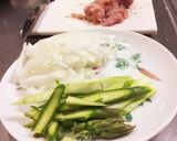 鶏肉とアスパラのクリームパスタ作り方2写真