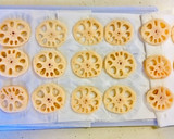 我が家のシンプル♡蓮根エビ挟み揚げ♡作り方6写真