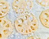 我が家のシンプル♡蓮根エビ挟み揚げ♡作り方10写真