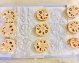我が家のシンプル♡蓮根エビ挟み揚げ♡作り方13写真
