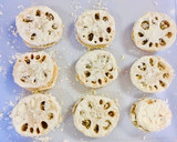 我が家のシンプル♡蓮根エビ挟み揚げ♡作り方15写真