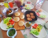 ランチ☀️にハンバーガー屋さんゴッコ☺️作り方11写真
