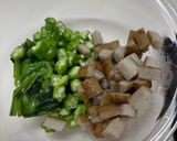 【簡単副菜】小松菜ごぼうオクラの和え物作り方2写真