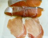 鮭と野菜の酒蒸し豆乳ソース作り方1写真