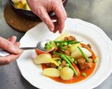 本格フレンチ★子羊の煮込み春野菜添え作り方16写真
