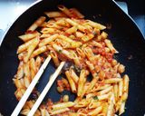 トマト缶ミックスビーンズツナ缶のパスタ作り方10写真