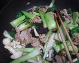 チンゲン菜と豚肉のチャンプル作り方10写真