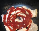 簡単豚バラ肉のケチャップ炒め作り方5写真