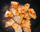 簡単豚バラ肉のケチャップ炒め作り方6写真