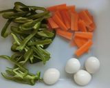 野菜たっぷり～塩焼そばあんかけ作り方1写真
