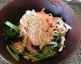簡単！【ほうれん草とカニカマの胡麻和え】作り方3写真