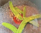 牛タンと絹さやのポン酢炒め作り方5写真