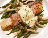 鮭と野菜の酒蒸し豆乳ソース作り方5写真