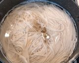 鍋ひとつで、とろろ入り玉子のにゅうめん作り方1写真