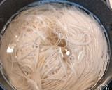 鍋ひとつで、とろろ入り玉子のにゅうめん作り方1写真