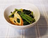 ほうれん草と竹輪の胡麻あえ☆作り方3写真