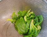 簡単！春菊の鰹節と辛子和え物作り方3写真