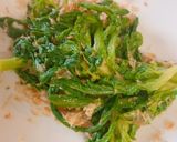 簡単！春菊の鰹節と辛子和え物作り方7写真
