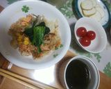 鮭の切り身➕舞茸➕コーンで炊き込み☺️作り方7写真