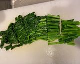 菜の花のバター炒め　ガーリック風味作り方3写真