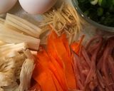 野菜とたまごな中華スープ作り方1写真