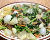 春菊と残り物野菜で【簡単】かた焼きそば作り方15写真