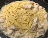 鶏肉のハーブソルトクリームパスタ☆作り方5写真