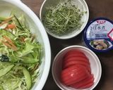 *さば水煮缶*まるごとササッと健康サラダ作り方1写真