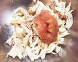 カリカリお揚げさんのササミ明太ピザ作り方3写真