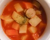 トマトジュースで♪簡単ミネストローネ作り方6写真